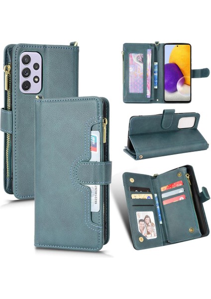 Samsung Galaxy A53 5g Deri Kapak Manyetik Pu Deri Flip Case (Yurt Dışından)