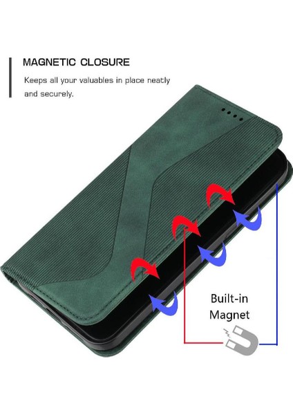 Realme 12 Pro 5g Cüzdan Kickstand Pu Deri Manyetik Kart Yuvaları Için Kılıf (Yurt Dışından)