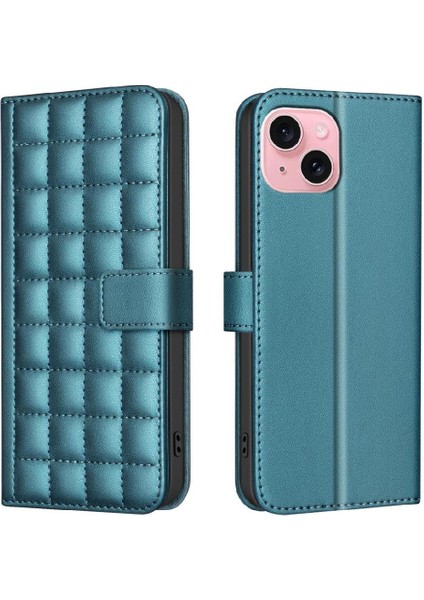 IPhone 15 Için Flip Case Pu Deri Iş Basit Stil Koruyucu Cüzdan (Yurt Dışından)