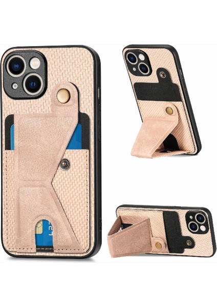 IPhone 15 Için Kılıf Artı Standı Fonksiyonu Manyetik Tasarım Braketi Kart Sahibi (Yurt Dışından)