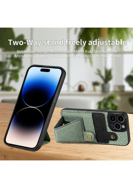 IPhone 14 Için Kılıf Pro Max Cardholder Standı Fonksiyonu Braketi Manyetik (Yurt Dışından)