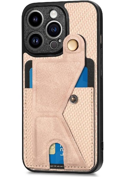 IPhone 13 Için Kılıf Pro Max Manyetik Tasarım Standı Fonksiyonu Kart Sahibi (Yurt Dışından)