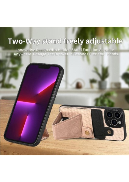 IPhone 13 Için Kılıf Pro Max Manyetik Tasarım Standı Fonksiyonu Kart Sahibi (Yurt Dışından)
