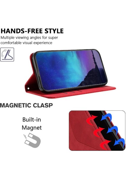 Oppo Bulmak Için Kılıf X7 Folio Kapak Pu Deri Manyetik Cüzdan Kickstand Kart (Yurt Dışından)