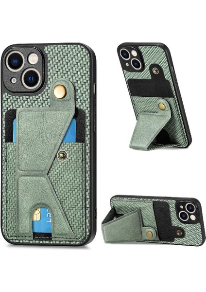IPhone 14 Için Kılıf Artı Braketi Manyetik Tasarım Standı Fonksiyonu Kart Sahibi (Yurt Dışından)