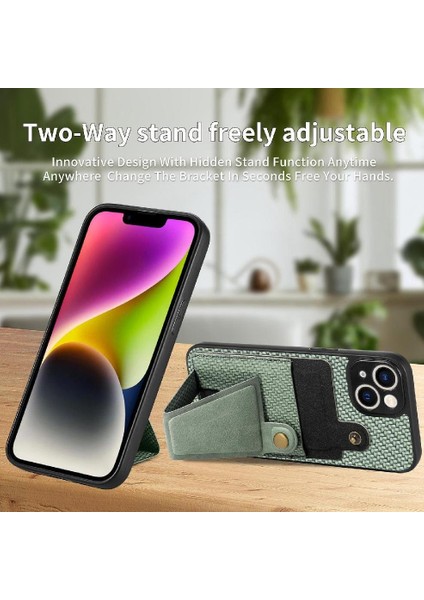 IPhone 14 Için Kılıf Artı Braketi Manyetik Tasarım Standı Fonksiyonu Kart Sahibi (Yurt Dışından)