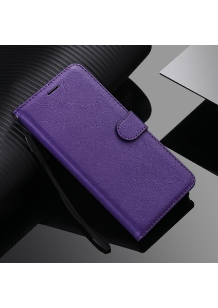 Samsung Galaxy M35 Klasik Düz Renk Yüksek Kaliteli Deri Için Flip Case (Yurt Dışından)