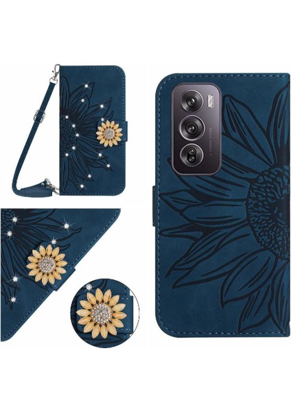 Oppo RENO12 Pro 5g Ayçiçeği Kickstand Koruyucu Deri Cüzdan Için Kılıf (Yurt Dışından)