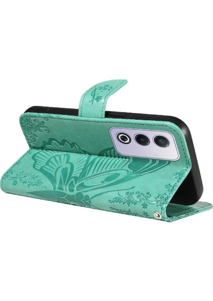 Oppo A3 Pro 5g Için Flip Case Ayrılabilir El Kayışı ile Kabartmalı Kelebek (Yurt Dışından)