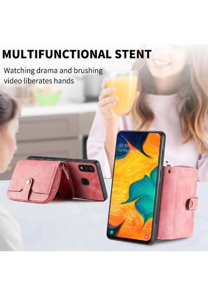 Samsung Galaxy A30/A20 Fermuar Kapatma 7 Kart Yuvaları Premium Standı (Yurt Dışından) fiyatları