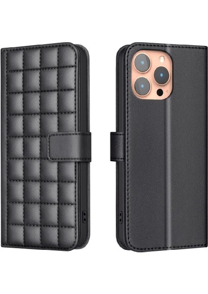 IPhone 14 Için Flip Case Pro Max Koruyucu Cüzdan Kart Yuvaları Tutucu Pu (Yurt Dışından)