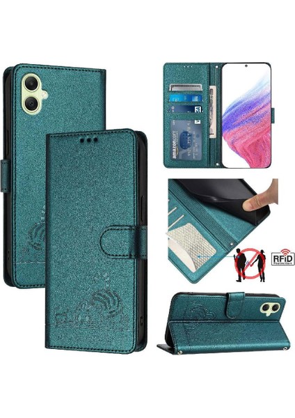 Samsung Galaxy A05 4g Kart Yuvası Tutucu Için Kickstand Kedi Rfıd Cüzdan (Yurt Dışından) indirimleri
