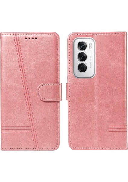 Oppo Filp 12 5g Için Filp Durumda Preslenmiş Pu Deri Cüzdan Telefon Kılıfı ile (Yurt Dışından) indirimleri