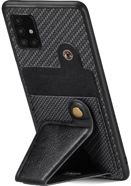 Samsung Galaxy A51 5g Için Kılıf Braketi Manyetik Tasarım Cardholder Standı (Yurt Dışından)