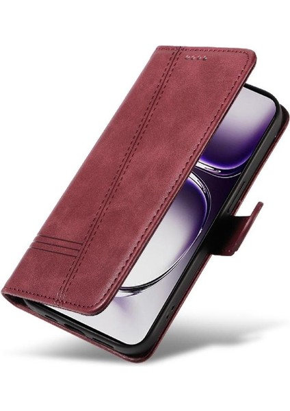Oppo Filp 12 5g Için Filp Durumda Preslenmiş Pu Deri Cüzdan Telefon Kılıfı ile (Yurt Dışından) modelleri