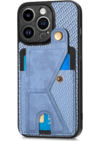 IPhone 13 Için Kılıf Pro Standı Fonksiyonu Manyetik Tasarım Cardholder Braketi (Yurt Dışından)