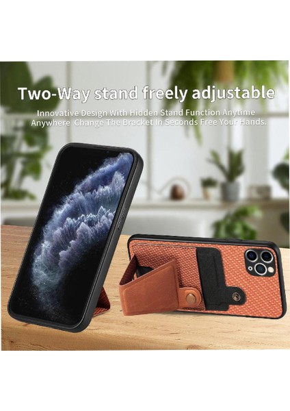 IPhone 11 Için Kılıf Pro Max Braketi Standı Fonksiyonu Cardholder Manyetik (Yurt Dışından)