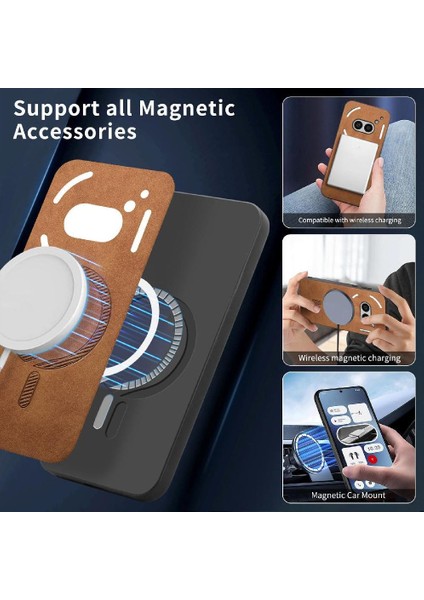 Nothing Flip Case Telefon 2A Magsafe Araç Mounts Kablosuz Şarj Ince (Yurt Dışından) indirimleri
