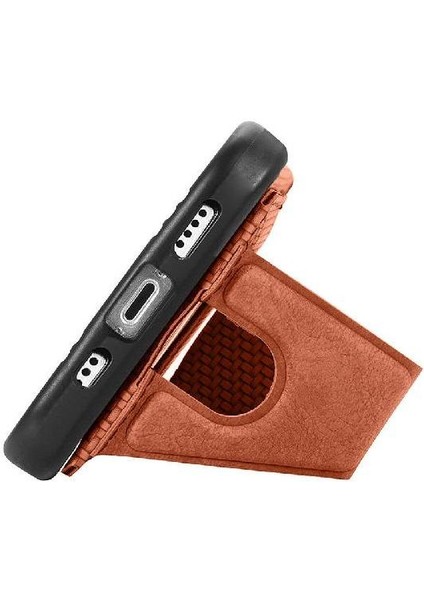 IPhone 14 Için Kılıf Pro Braketi Manyetik Tasarım Cardholder Standı Fonksiyonu (Yurt Dışından)