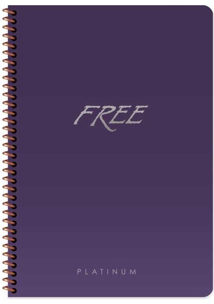 Defter A4 100 Yaprak Kareli Plastik Kapak Free Platınum fiyatları