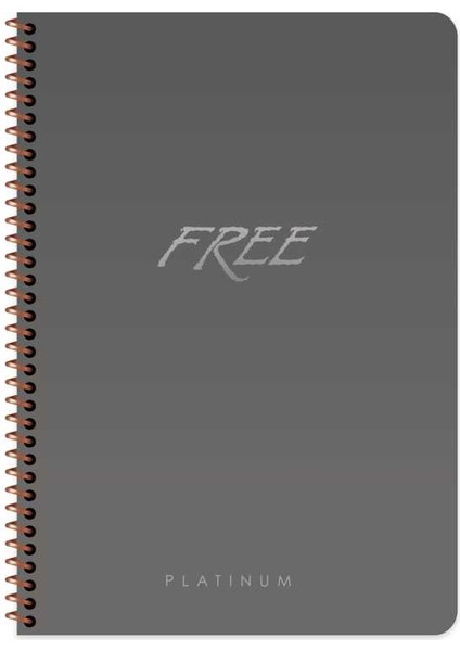 Defter A4 100 Yaprak Kareli Plastik Kapak Free Platınum indirimleri
