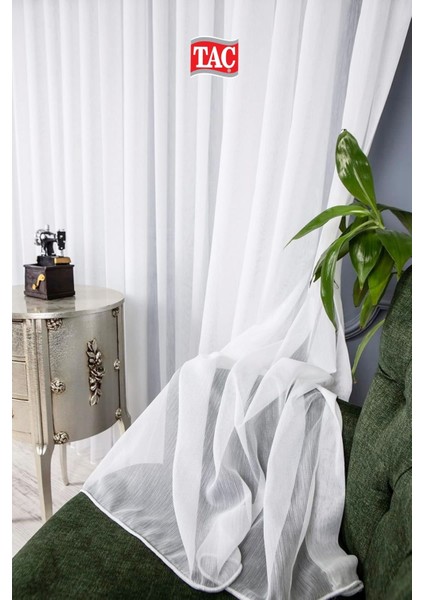 Rech Home Taç Bambu Tül Perde Ekstra Gramajlı Dökümlü 1x3 Sık Pile - Kırışmaz Ütü Gerektirmez modelleri