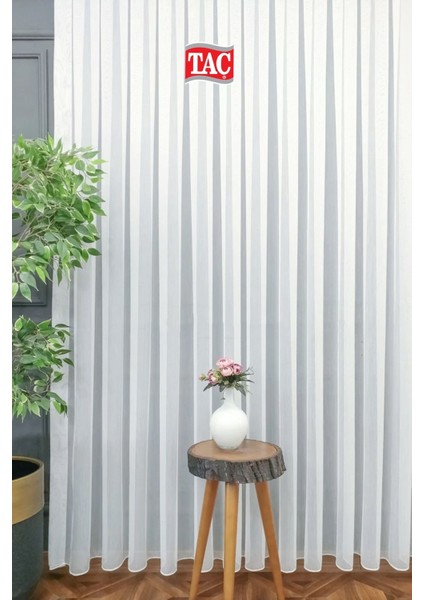 Rech Home Taç Bambu Tül Perde Ekstra Gramajlı Dökümlü 1x3 Sık Pile - Kırışmaz Ütü Gerektirmez indirimleri