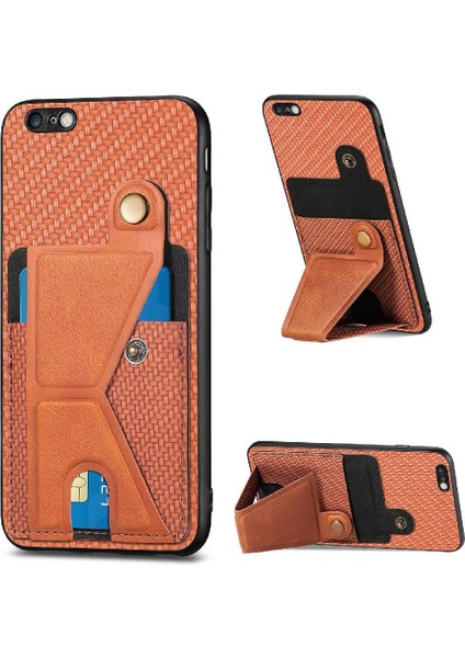 IPhone 6 /6s Için Kılıf Braketi Manyetik Tasarım Cardholder Standı Fonksiyonu (Yurt Dışından)