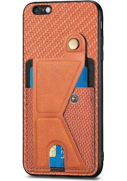 IPhone 6 /6s Için Kılıf Braketi Manyetik Tasarım Cardholder Standı Fonksiyonu (Yurt Dışından) modelleri