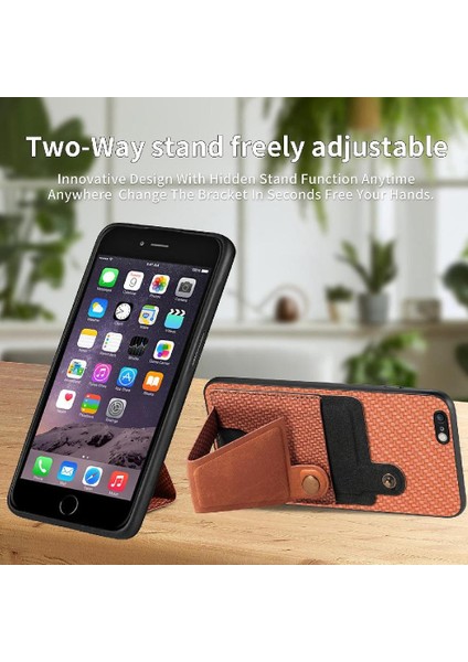 IPhone 6 /6s Için Kılıf Braketi Manyetik Tasarım Cardholder Standı Fonksiyonu (Yurt Dışından) fırsatları