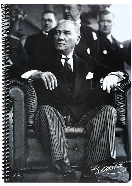 Atatürk A4 100 Yaprak Çizgili Spiralli Plastik Kapak Defter