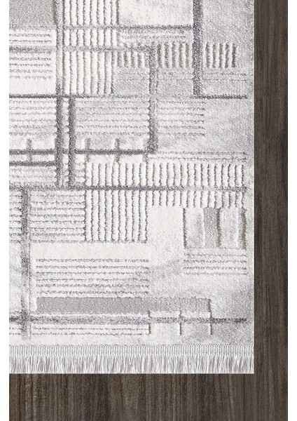 Samoa 02378C Krem Gri Çizgi Desenli Halı fiyatları