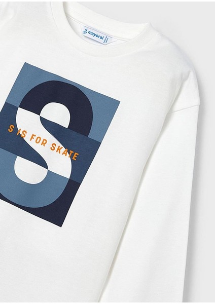 04-09 Yaş Erkek Çocuk Ekru Renk Uzun Kol T-Shırt fırsatları