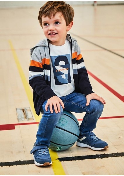 04-09 Yaş Erkek Çocuk Ekru Renk Uzun Kol T-Shırt indirimleri