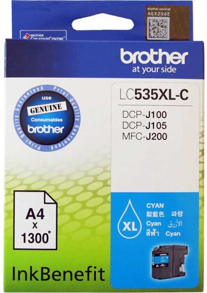 Brother LC535XL Mavi Orijinal Kartuş