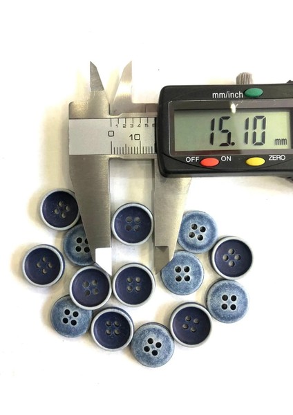 15 mm Lacivert-Beyaz Polyester Düğme(20 Adet) modelleri
