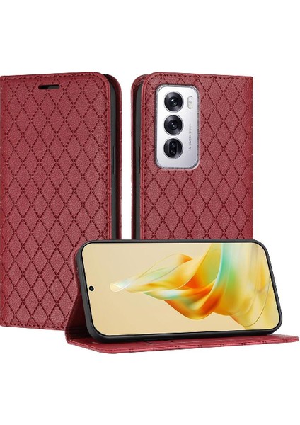 Oppo Oppo 12 5g Için Kılıf Cüzdan Kart Yuvaları Tutucu Iş Manyetik Kabuk (Yurt Dışından)