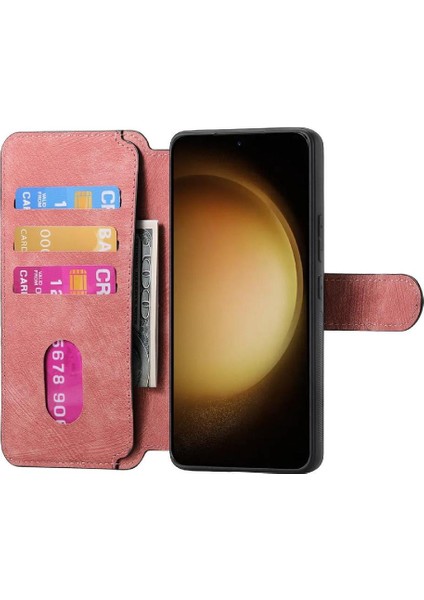 Samsung Galaxy S23 Cüzdan Mıknatıs Koruyucu Malzeme Retro Için Flip Case (Yurt Dışından) modelleri