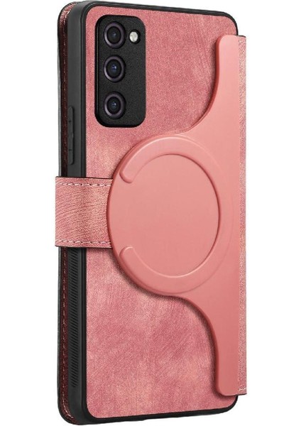 Samsung Galaxy S20 Fe Için Flip Case Kart Standı Retro Mıknatıs Koruyucu (Yurt Dışından) modelleri