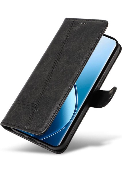 Realme 12 Pro Artı Preslenmiş Pu Deri Cüzdan Telefon Kılıfı Için Filp Durumda (Yurt Dışından)