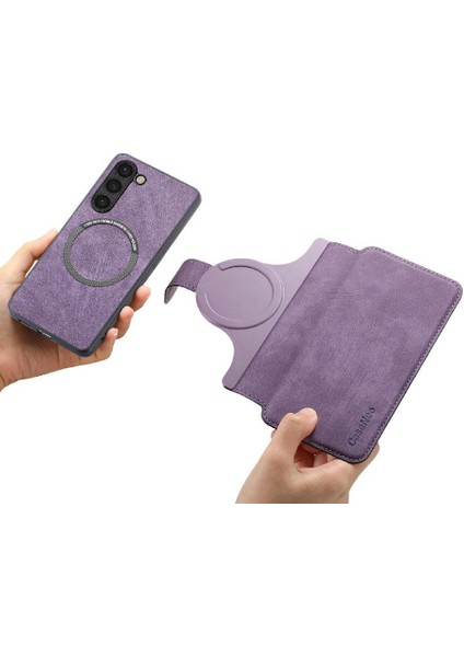 Samsung Galaxy S23 Cüzdan Mıknatıs Koruyucu Malzeme Retro Için Flip Case (Yurt Dışından) fiyatları