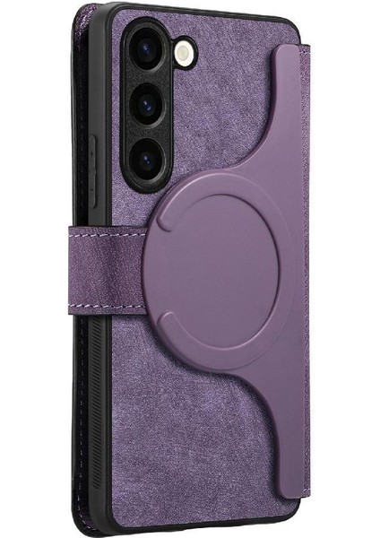 Samsung Galaxy S23 Cüzdan Mıknatıs Koruyucu Malzeme Retro Için Flip Case (Yurt Dışından) modelleri
