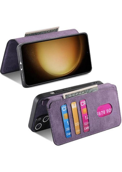 Samsung Galaxy S23 Cüzdan Mıknatıs Koruyucu Malzeme Retro Için Flip Case (Yurt Dışından) indirimleri
