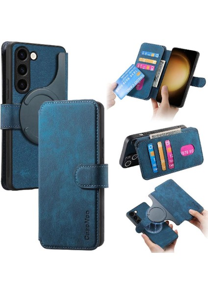 Samsung Galaxy S23 Artı Cüzdan Mıknatıs Koruyucu Malzeme Için Flip Case (Yurt Dışından)