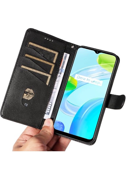 Realme Narzo 50I Başbakan Cüzdan Telefon Kılıfı Için Filp Durumda Ayrılabilir Siyah Pu (Yurt Dışından) indirimleri