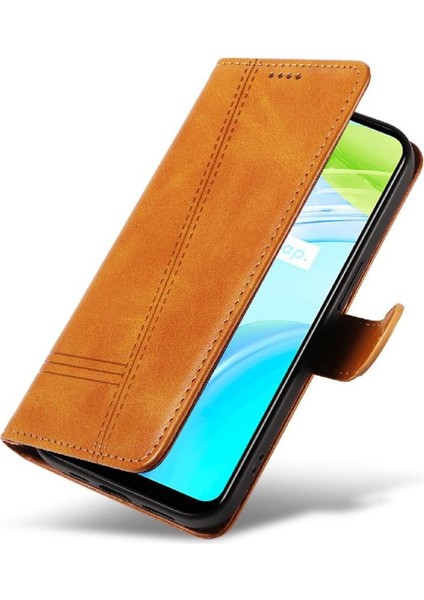 Kredi Kartı Yuvası ile Realme C30 4g Için Filp Durumda Ayrılabilir Siyah Preslenmiş (Yurt Dışından) fırsatları