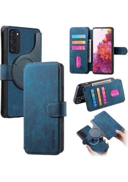 Samsung Galaxy S20 Fe Için Flip Case Kart Standı Retro Mıknatıs Koruyucu (Yurt Dışından)