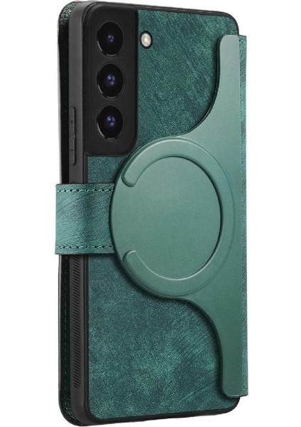 Samsung Galaxy S22 Için Flip Case Kart Standı Cüzdan Mıknatıs Koruyucu Retro (Yurt Dışından) modelleri