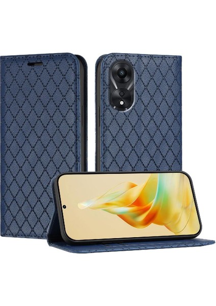 Oppo A78 4g Cüzdan Kart Yuvaları Için Kılıf Tutucu Flip Iş Manyetik Kabuk (Yurt Dışından)