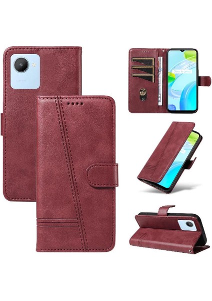 Kredi Kartı Yuvası ile Realme C30 4g Için Filp Durumda Ayrılabilir Siyah Preslenmiş (Yurt Dışından) fiyatları